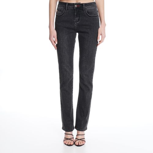 Jeans Jess Tiro Medio Full Proceso Dark Gray