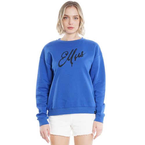 Crew Neck Ellus Cursivo Azul Medio