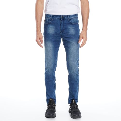 Jeans Slim Tiro Medio