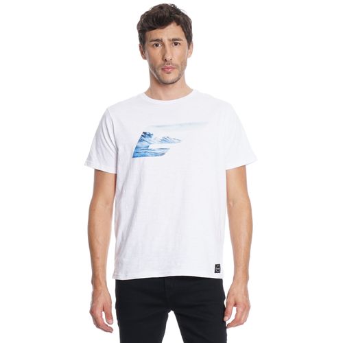 Polera M/C Silicone Wash E Olas