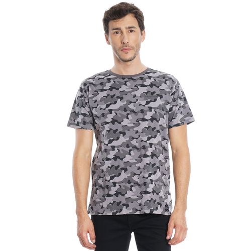 Polera Silicone Wash Dark Camo