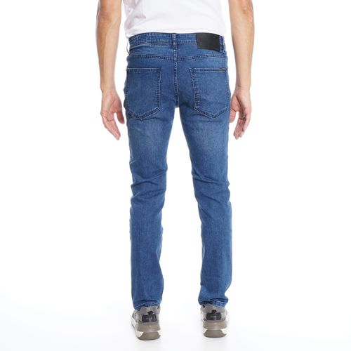 Jeans Hombre Slim Tiro Medio