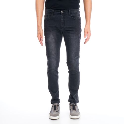 JEANS SLIM TIRO MEDIO BLACK FIVE POCKETS BASIC