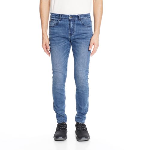 Jeans Repreve Skinny Tiro Medio Med Blue  Bp