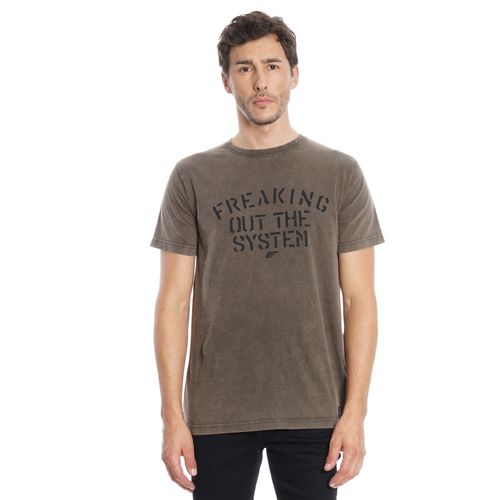 POLERA M/C LONG FIT ACID WASH FREAKING OUT THE SYSTEM