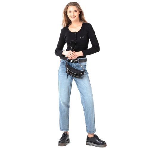 JEANS BAGGY TIRO ULTRA ALTO MED BLUE
