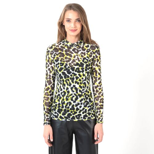 BEATTLE M/L MESH ANIMAL PRINT + METAL LOGO