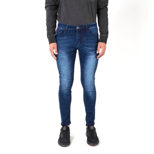 Jeans Super Skinny Tiro Medio Dark Blue Timeless