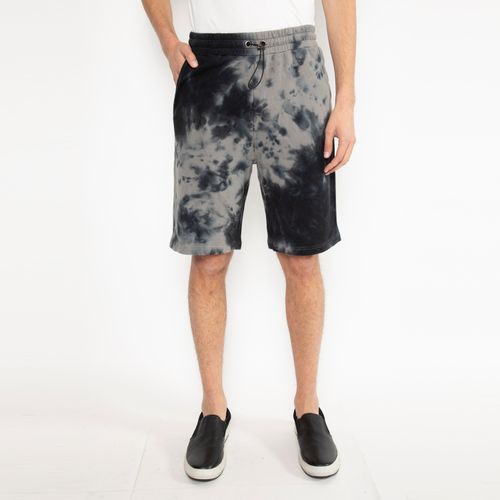 Short Terry Tye Dye Negro con Plateado