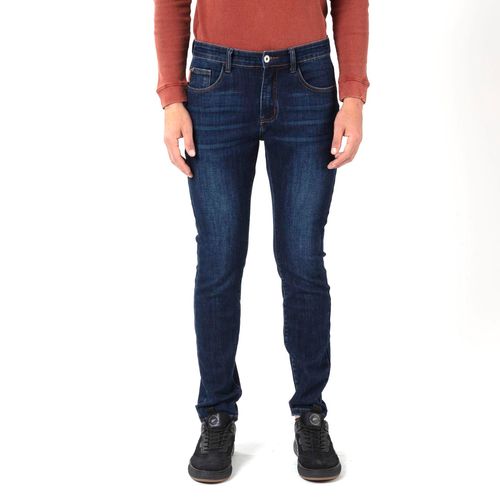 Jeans Hombre Skinny Tiro Medio