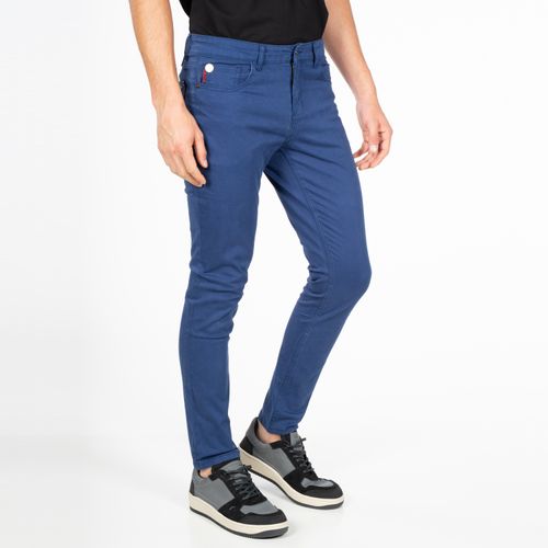 Pantalón New Slim Tiro Medio Azul Oscuro