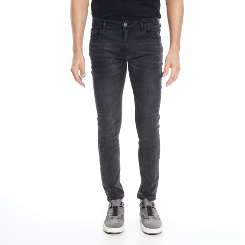 Jeans Hombre Skinny Tiro Medio
