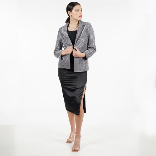 Blazer Oversize Plateado