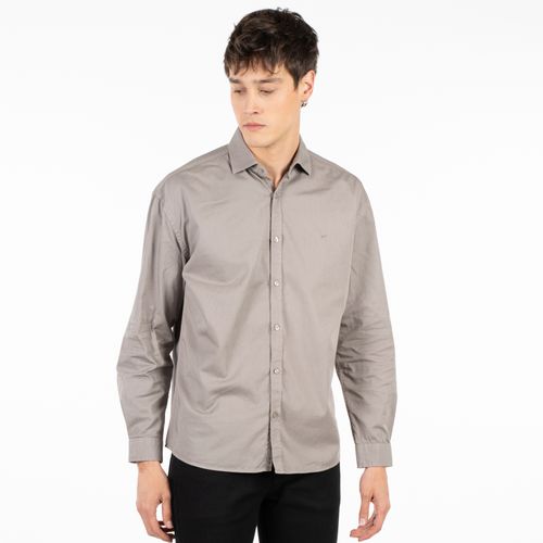 Camisa Garment Dye Gris