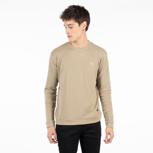 Polera M/L Cotton Waffle Silicone Wash Camel