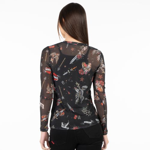 Polera M/L Mesh Rocker