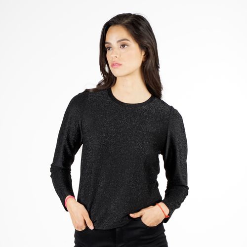 Polera M/L Black Lurex