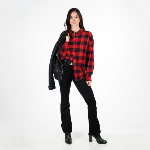 Blusa M/L Light Flannel Check Rojo