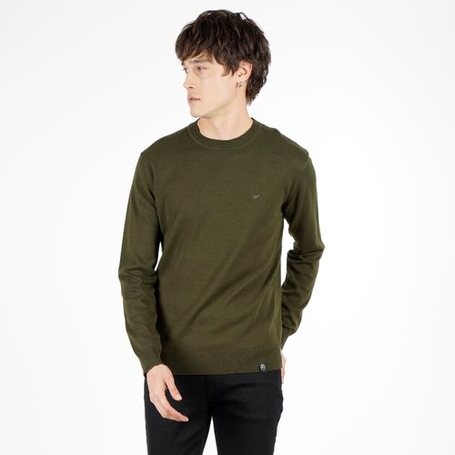 Knit Basic Round Neck Regular Fit Verde