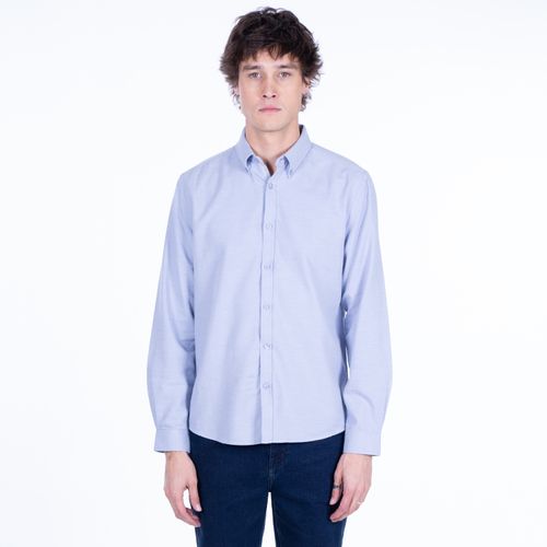 Camisa Manga Larga Hombre Dobby