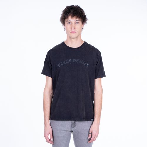 Polera Manga Corta Hombre Acid Wash