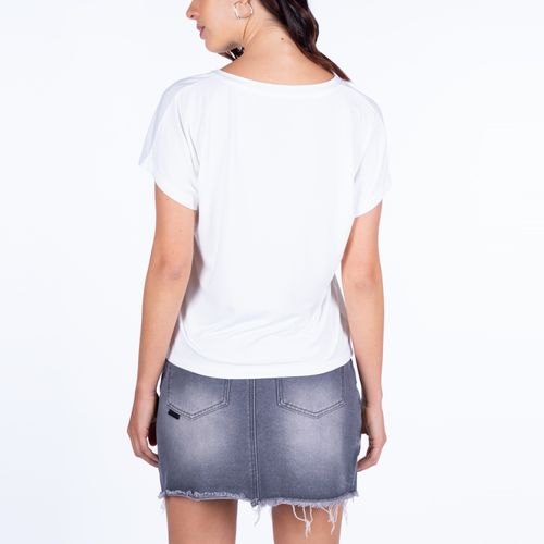 Polera Manga Corta Mujer Cuello en V Young Minds