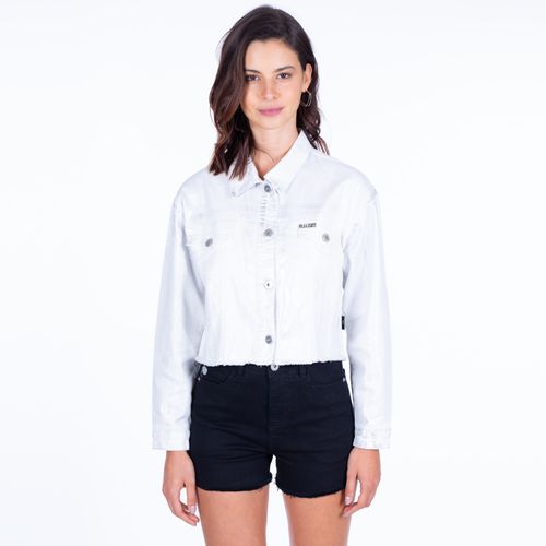 Chaqueta Mujer Trucker White Folia