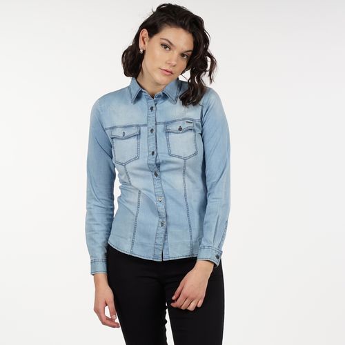 Blusa Denim Light Blue Ellus