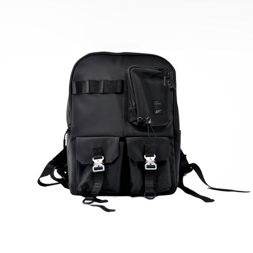 Mochila Hombre Broches Metalicos Ellus New!