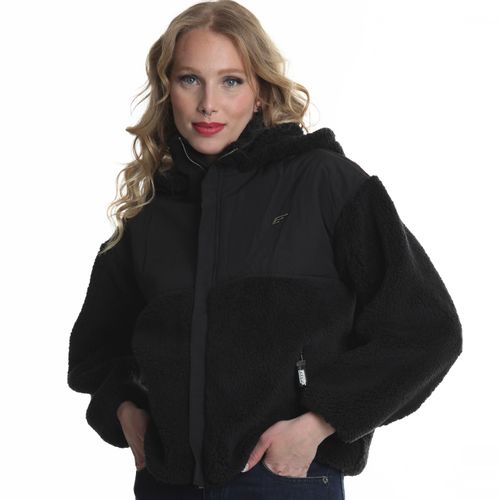 Polerón Mujer Curly Shaggy Full Zipper Capucha