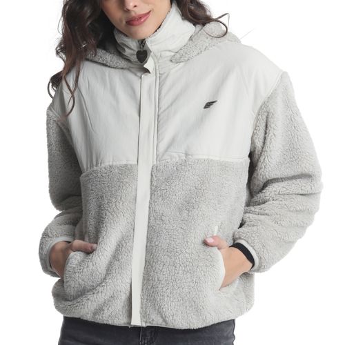 Polerón Mujer Curly Shaggy Full Zipper Capucha