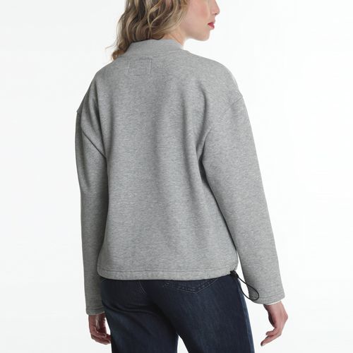 Polerón Mujer Bomber Full Zipper Bonded Piqué