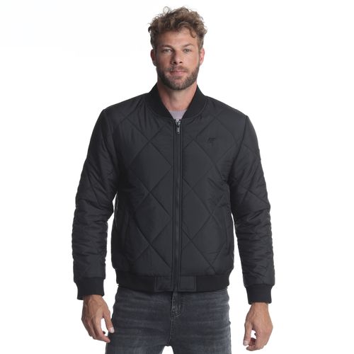Chaqueta Hombre Nylon Bomber Diamond Quilt