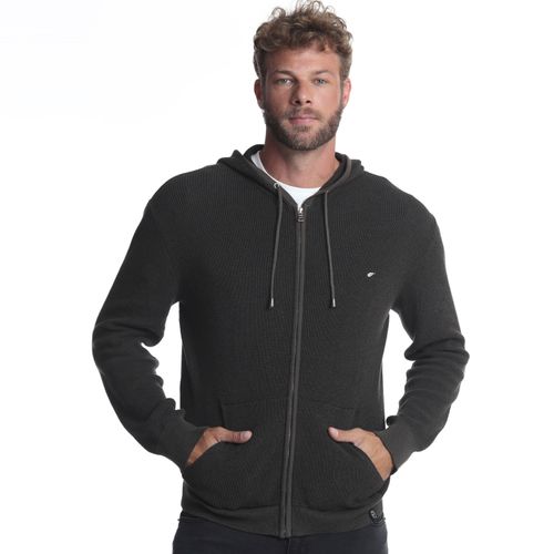 Tejido Hombre Regular Full Zipper Capucha