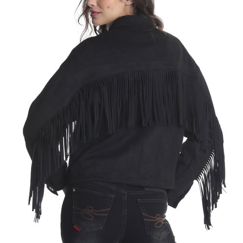 Chaqueta Flecos Mujer