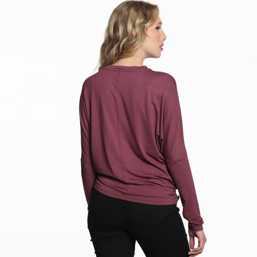 Polera Mujer Manga Larga Batwing Viscosa