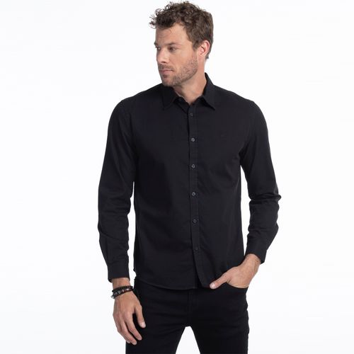 Camisa Hombre Manga Larga Garment Dye