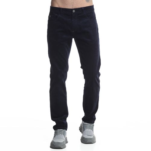 Pantalon Hombre Cotelé Slim Tiro Medio