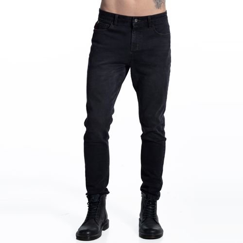 Jeans Hombre Rock 71 Tiro Alto negro