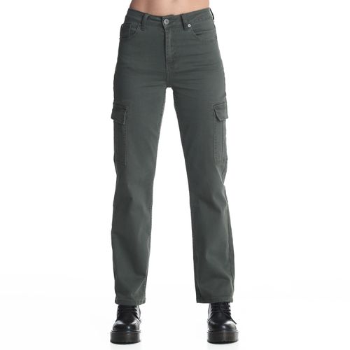 Pantalon Mujer Cargo Tiro Alto