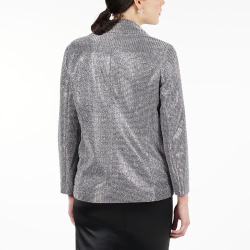 Blazer Oversize Single Breasted Sequence Silver