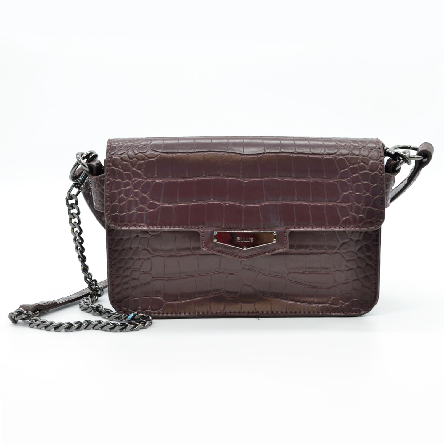 eRiNGo　0331 Croos Bag Textura de Cocodrilo en Pu - ELLUS | Tienda Online