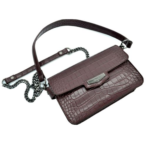 Croos Bag Textura de Cocodrilo en Pu