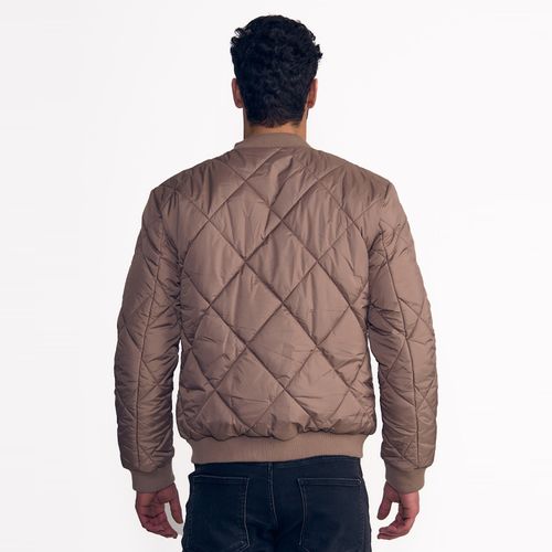 Chaqueta Hombre Nylon Bomber Diamond Quilt
