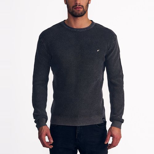 Tejido Hombre Regular Crew Neck Waffle
