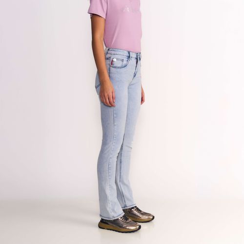 Jeans Mujer Jess Tiro Medio Light Blue