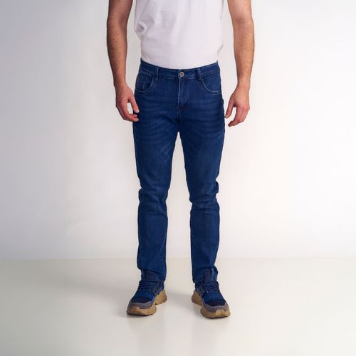 Jeans Hombre Slim Tiro Medio