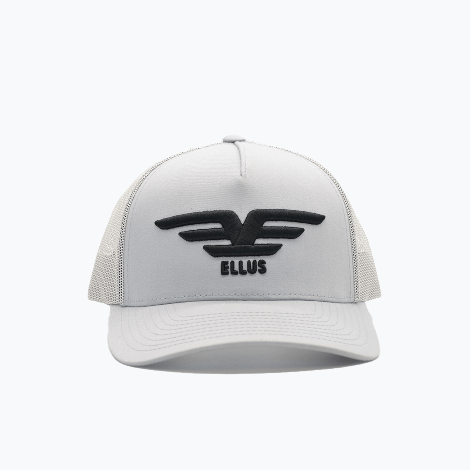 Cap ajustable gris estilo camionero bordado a tono