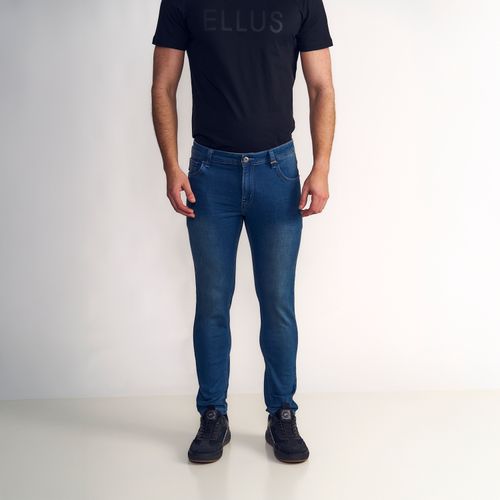 Jeans Hombre Skinny Tiro Medio