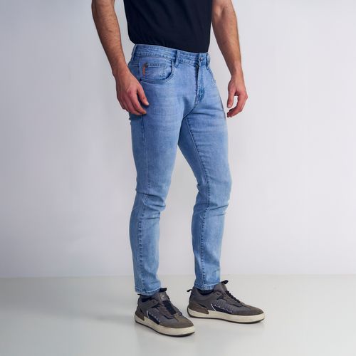 Jeans Basico Skinny Tiro Medio Lagoon Elastic Bleach